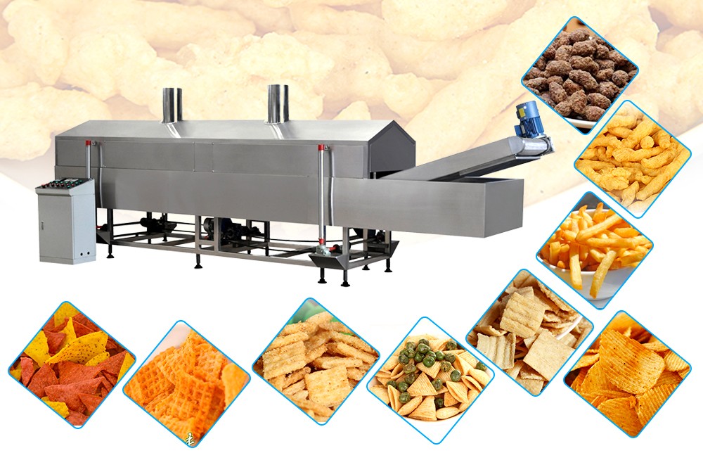 Industrial Automatic Snacks Frying Machine